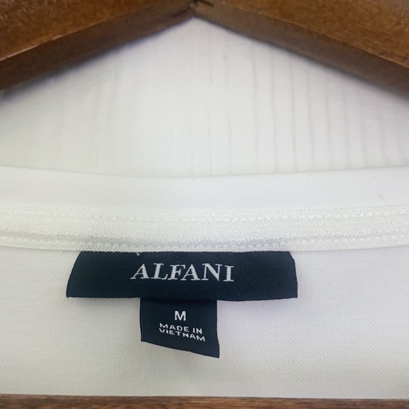 ALFANI - Color block Midi Short Sleeve Dress With Pockets Size Medium - Picture 8 of 10